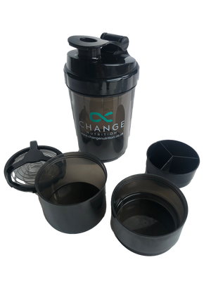 Protein Shaker With 3 Powder Compartments