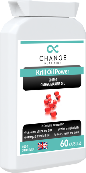 Krill Oil POWER Capsules - 500mg Antarctic Omega Marine Oil